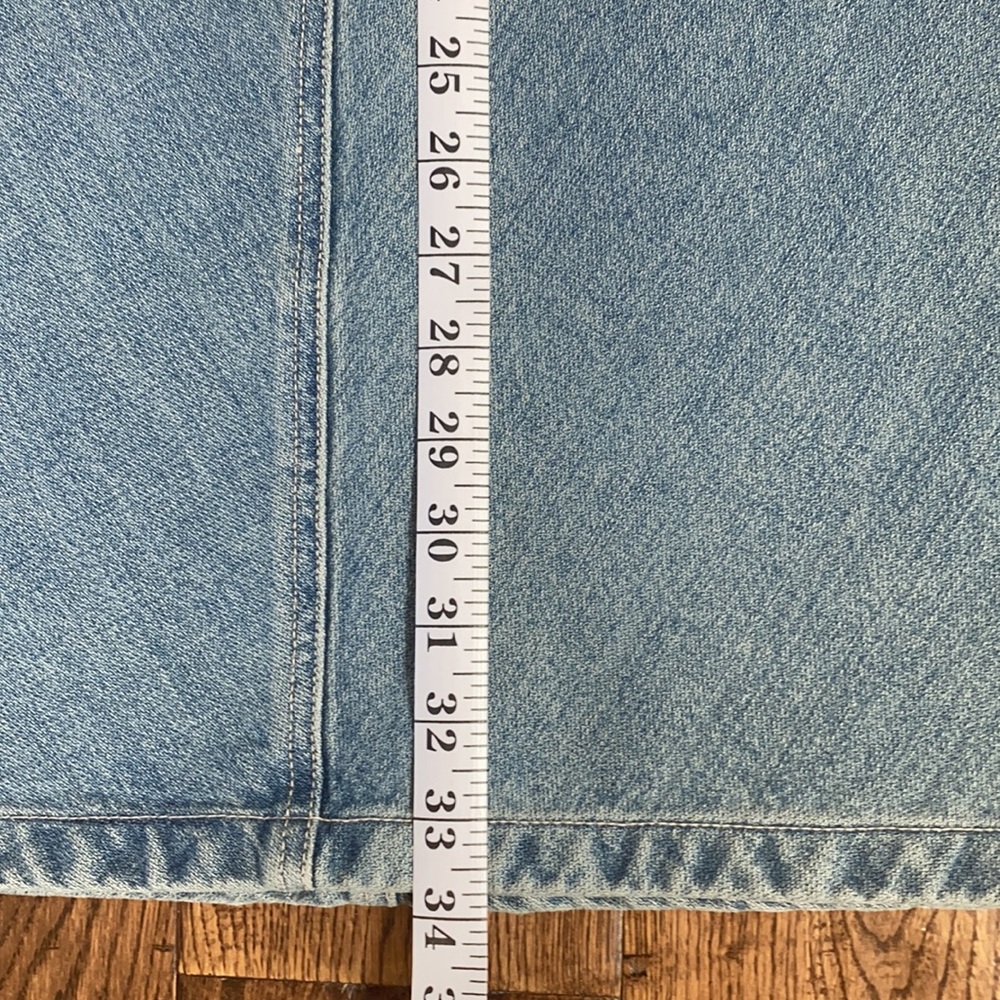 Calvin Klein Long Denim Skirt Size 8 - Picture 6 of 8